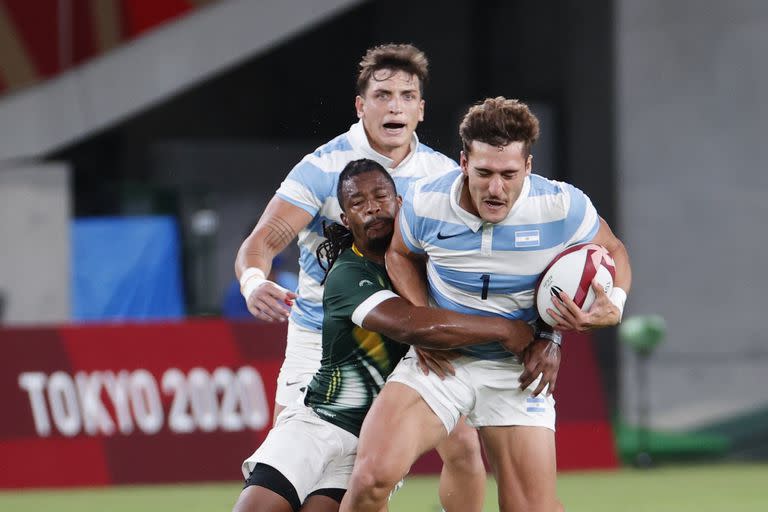 Los Pumas 7s ganaron un partido inolvidable ante Sudáfrica y estan en semifinales de los Juegos Olímpicos.