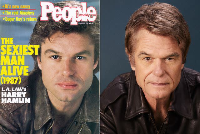 <p>Right: Jonny Marlow</p> Harry Hamlin in 1987 and now