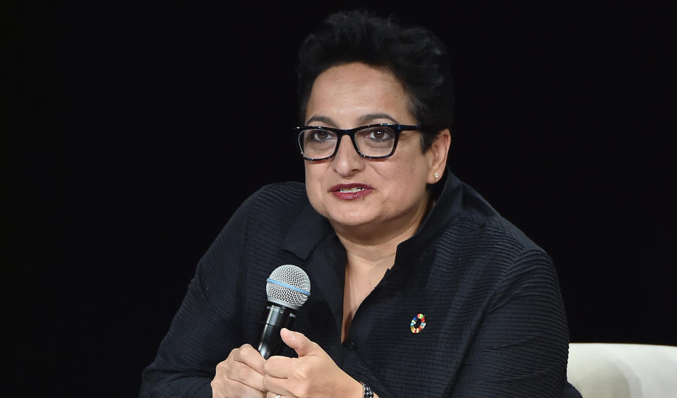 Shamina Singh is executive vice-president of sustainability at payments giant Mastercard. Photo: Getty