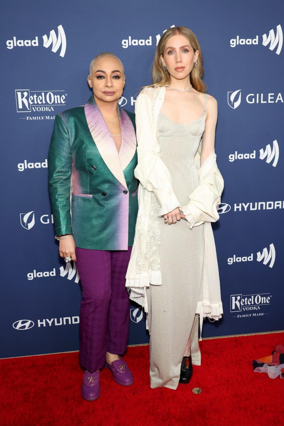 Raven-Symoné and Miranda Maday at the 2023 GLAAD Media Awards.