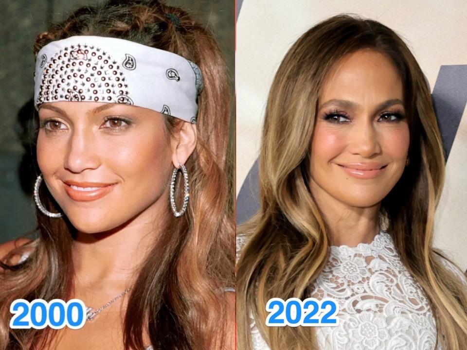 jennifer lopez then and now