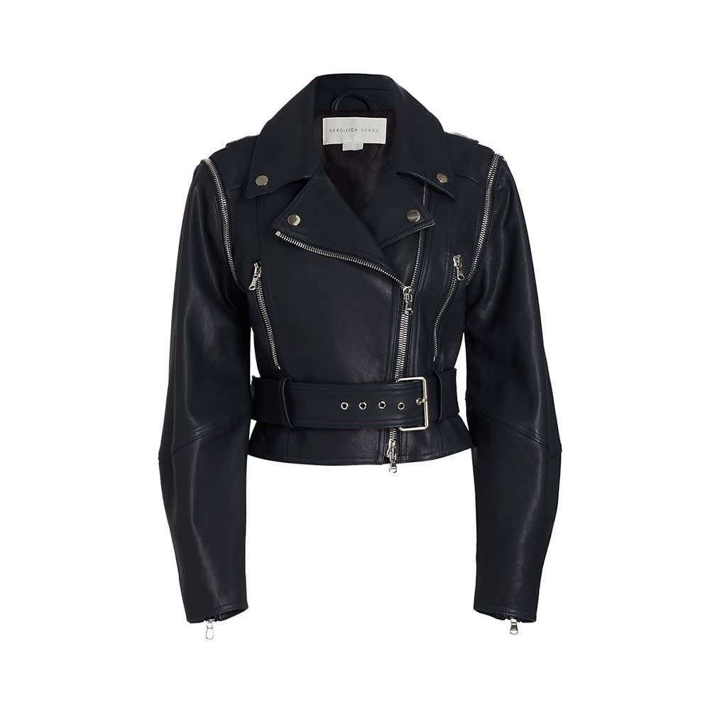 <p><a href="https://go.redirectingat.com?id=74968X1596630&url=https%3A%2F%2Fwww.saksfifthavenue.com%2Fproduct%2Fveronica-beard-jylan-leather-moto-jacket-0400017899082.html%3Fsite_refer%3DCSE_GGLPLA%253AWomens_Clothing%253AVeronica%2BBeard%26country%3DUS%26currency%3DUSD%26dwvar_0400017899082_size%3D2%26dwvar_0400017899082_color%3DNAVY%26CSE_CID%3DG_Saks_PLA_US_Women%2527s%2BApparel_Contemporary_Must%2BWin%253AVeronica%2BBeard%26gclid%3DCj0KCQiA-JacBhC0ARIsAIxybyPrUhSG2GmAT_3iFHmirVInYvWqkM4fKVgq_AGs-srrhc1NWs4gpygaAoM8EALw_wcB%26gclsrc%3Daw.ds&sref=https%3A%2F%2F" rel="nofollow noopener" target="_blank" data-ylk="slk:Shop Now;elm:context_link;itc:0;sec:content-canvas" class="link rapid-noclick-resp">Shop Now</a></p><p>Jylan Leather Moto Jacket</p><p>saksfifthavenue.com</p><p>$1598.00</p>