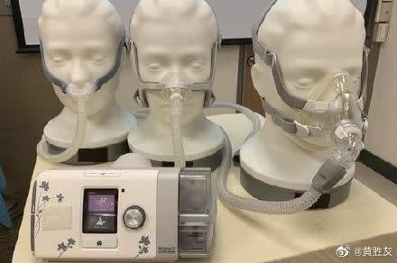 邁瑞醫療目前已生產1700台呼吸器給全球醫療體系。（示意圖／翻攝自微博）