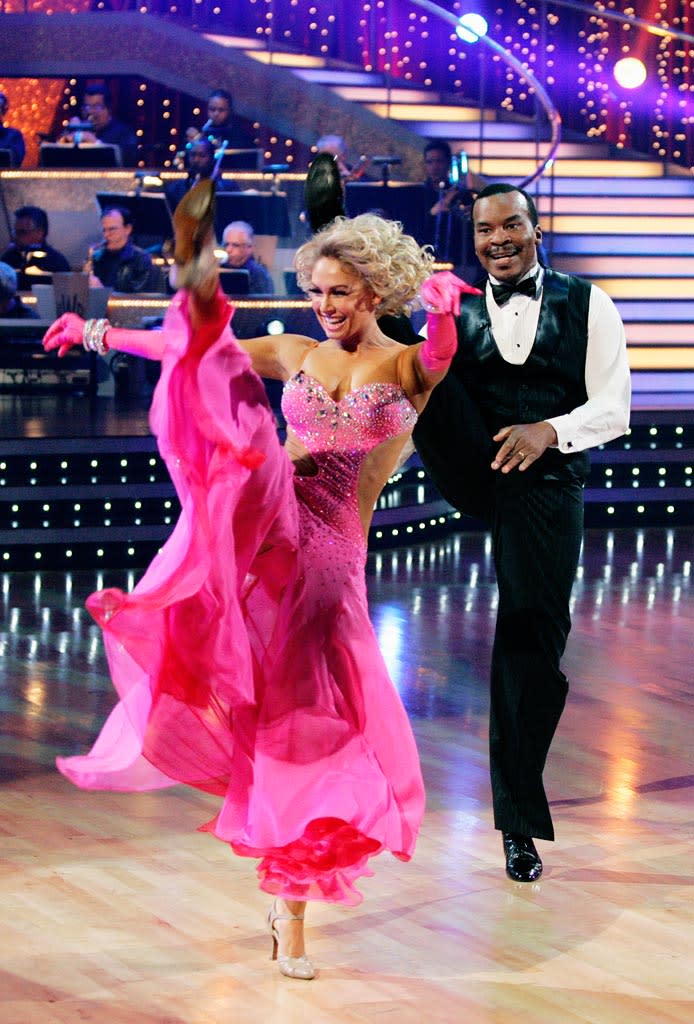 David Alan Grier and Kym Johnson perform the Foxtrot to "Come Rain or Come Shine" by Natalie Cole on "Dancing with the Stars."