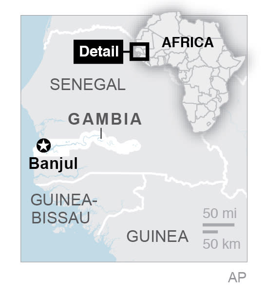On the west coast of Africa, Gambia is surrounded on three sides by Senegal.