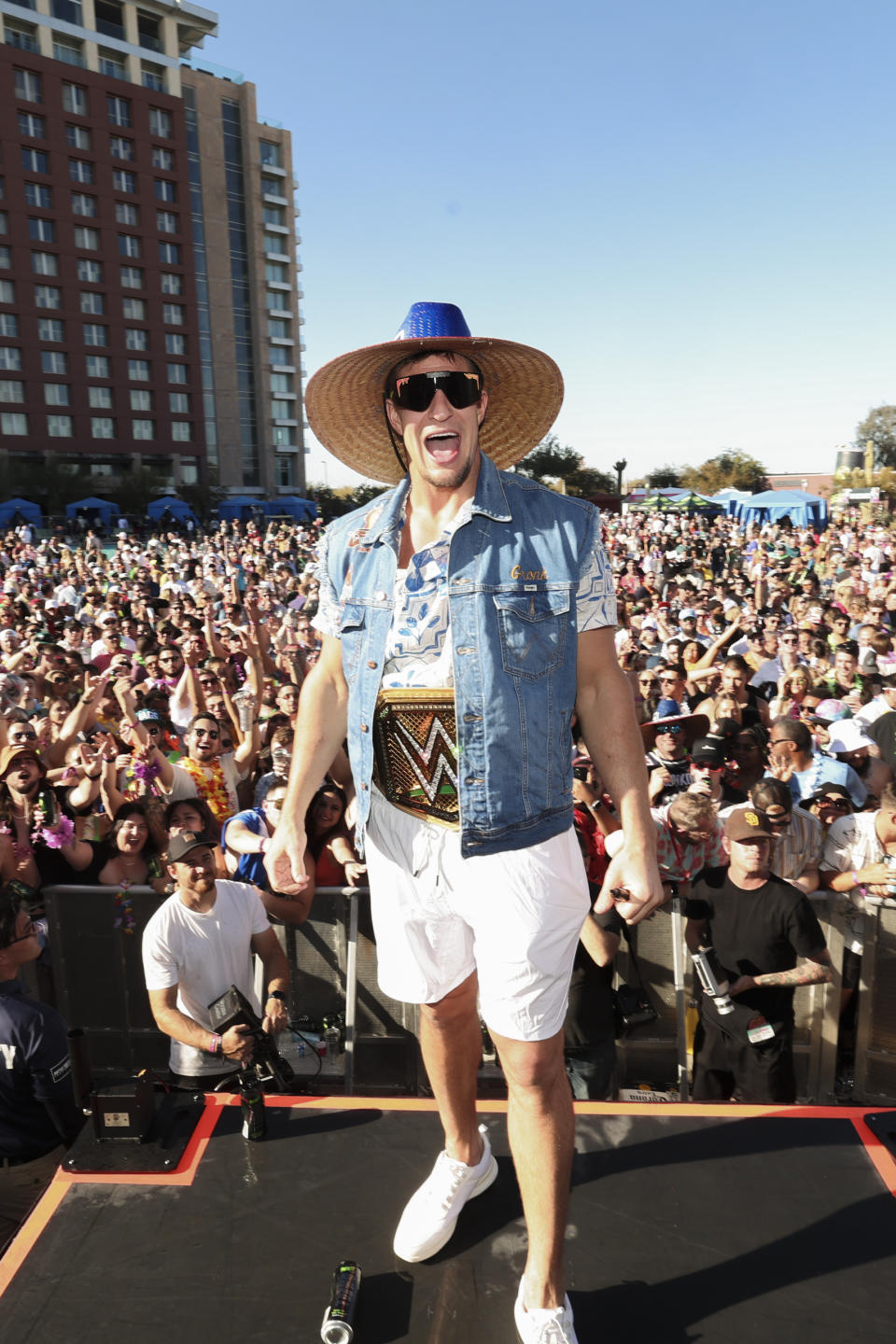 Rob Gronkowski onstage at Gronk Beach presented by The Beast Unleashed held at Talking Stick Resort on February 11, 2023 in Scottsdale, Arizona.