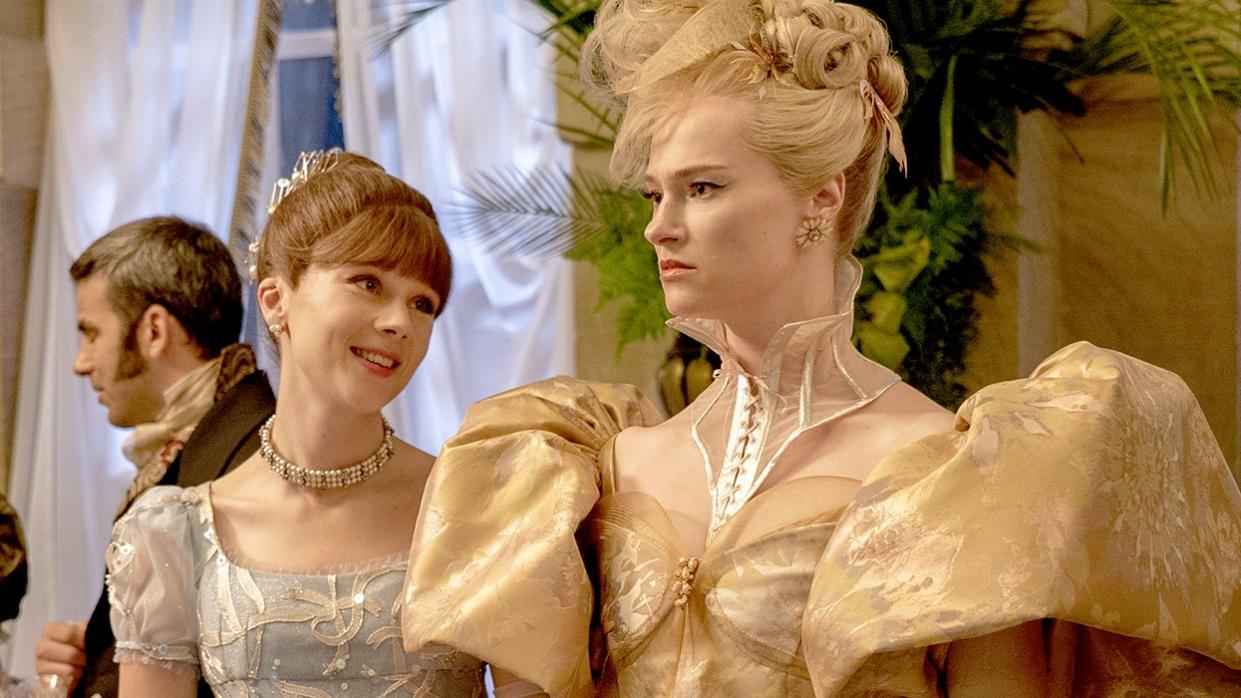 Eloise and Cressida in Bridgerton season 3