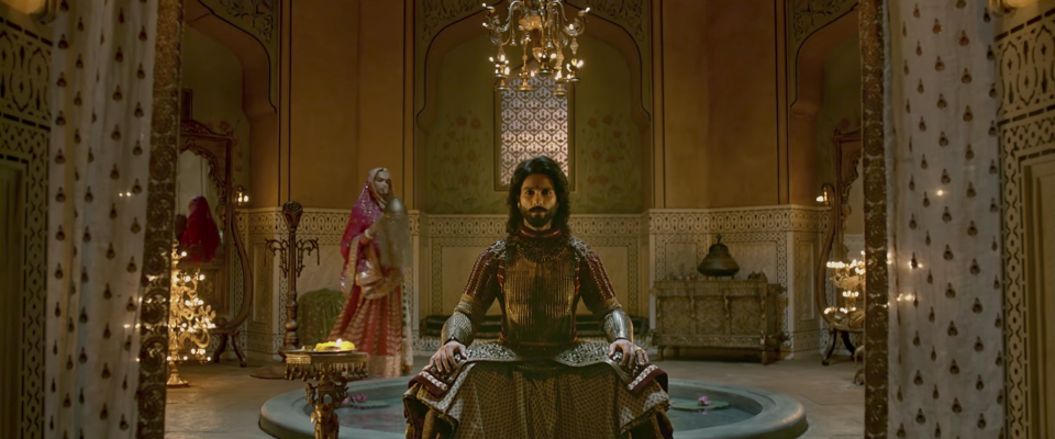 Shahid Kapoor and Deepika Padukone in a scene from <i>Padmaavat. </i>