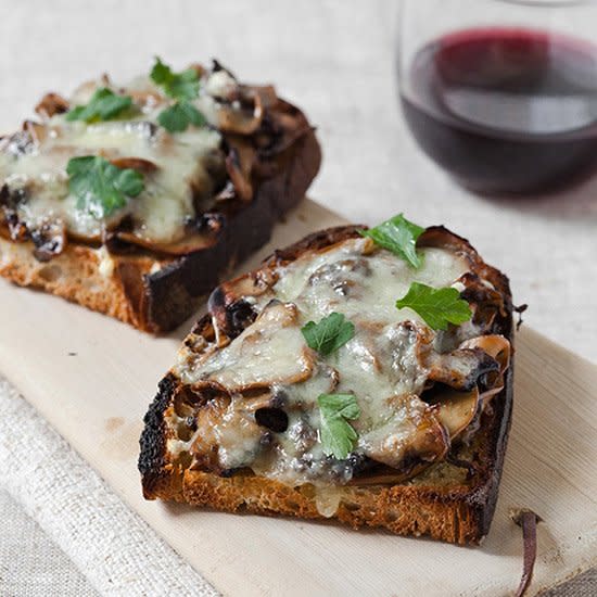 Mushroom and Fontina Crostini