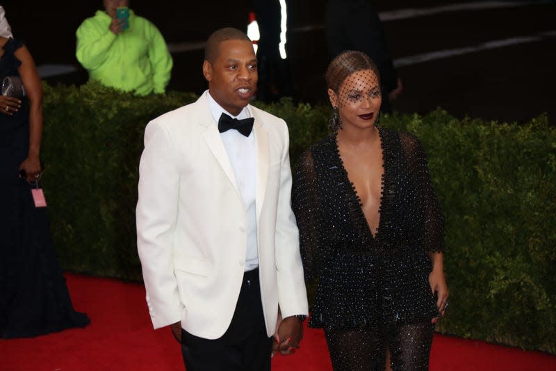 Jay Z and Beyonce attend the ‘Charles James: Beyond Fashion’ Costume Institute Gala at Metropolitan Museum of Art in New York, USA, 05 May 2014. - Photo: Hubert Boesl/picture alliance (Getty Images)