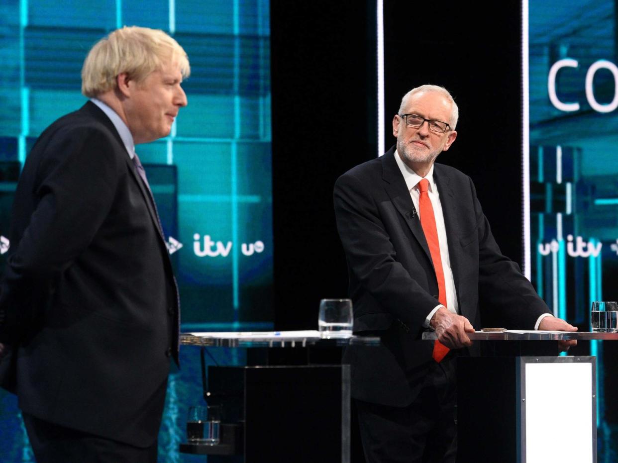 Boris Johnson and Labour leader Jeremy Corbyn: Getty