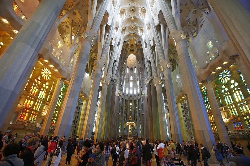 The Sagrada Familia church in Barcelona