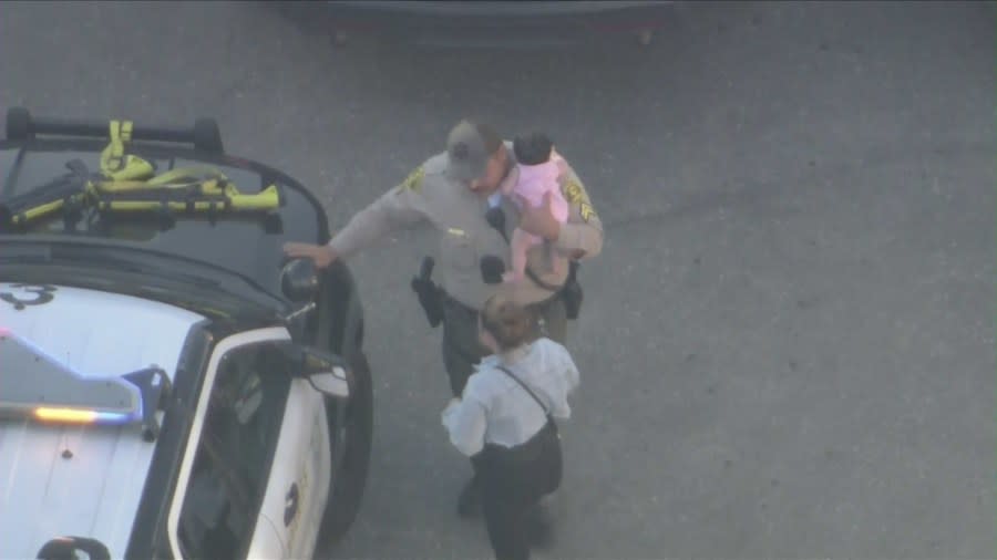 Baby aboard during pursuit in L.A.