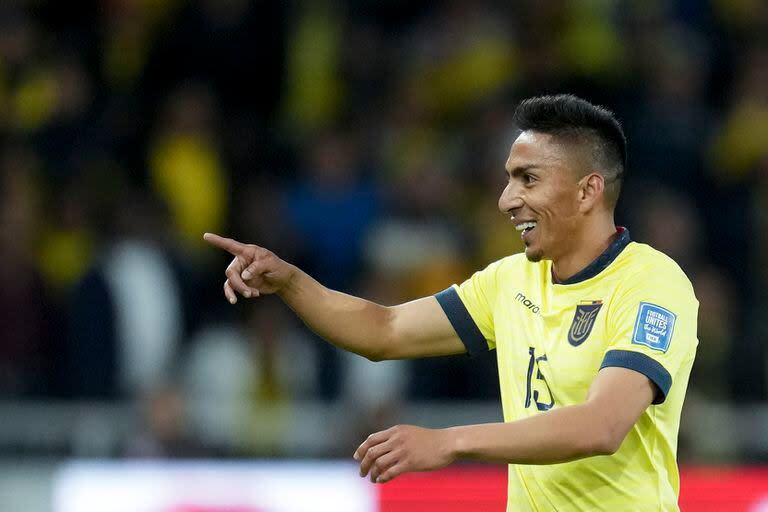 Ángel Mena, autor del gol del triunfo de Ecuador sobre Chile