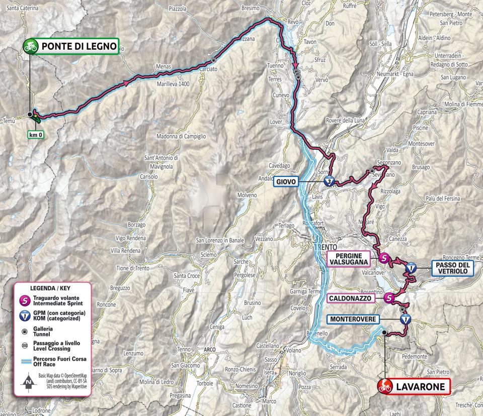 Giro d'Italia 2022 stage 18 map – Giro d'Italia 2022: Route, stage start times, TV channel details and more