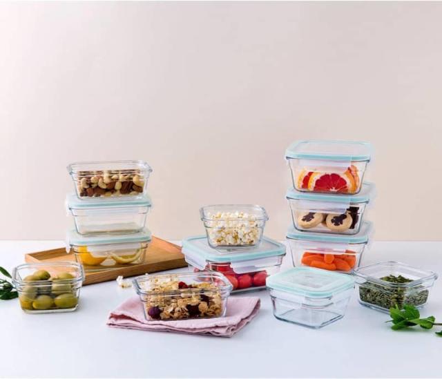 Member's Mark 24-Piece Glass Food Storage Set By Glasslock