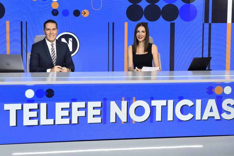 Rodolfo Barili y Cristina Pérez, un dúo exitoso al frente del noticiero principal de Telefe