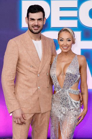 <p>Frazer Harrison/WireImage</p> Romain Bonnet and Mary Fitzgerald at 2022 People's Choice Awards in Santa Monica, California in December 2022.
