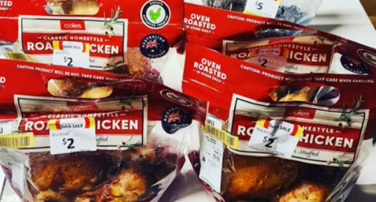 Discount coles roast chicken