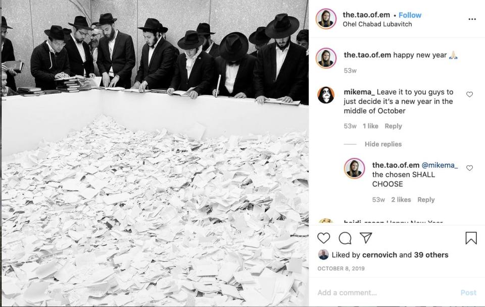 Morris jokes about Jews on Instagram with far-right extremist Mike Mahoney. (Photo: Emma-Jo Morris/Instagram)