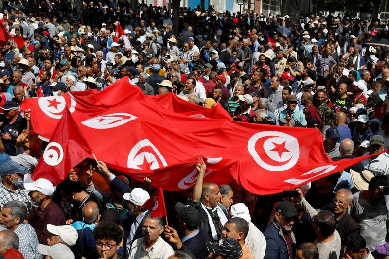 Tunisia opposition protest against President Kais Saied, in Tunis