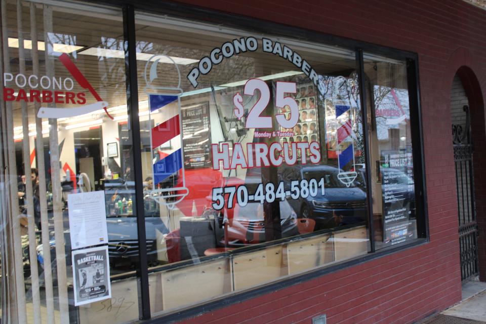 "Pocono Barbers" is located on Main Street in Stroudsburg