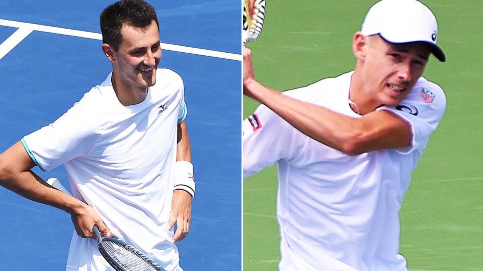 Bernard Tomic and Alex de Minaur will go head-to-head in Atlanta. Image: Getty