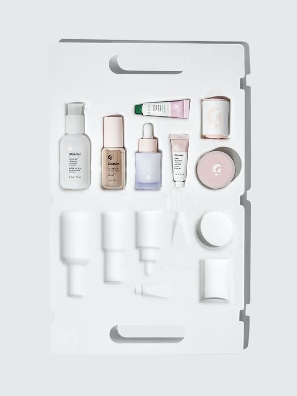 <p><strong>Glossier</strong></p><p>glossier.com</p><p><strong>$35.00</strong></p><p><a href="https://go.redirectingat.com?id=74968X1596630&url=https%3A%2F%2Fwww.glossier.com%2Fproducts%2Fthe-skincare-edit&sref=https%3A%2F%2Fwww.womenshealthmag.com%2Flife%2Fg40812684%2Fgifts-for-college-students%2F" rel="nofollow noopener" target="_blank" data-ylk="slk:Shop Now" class="link ">Shop Now</a></p><p>College students don’t have all of the room in the world to put their things. So, if their skincare routine is extensive, get them Glossier’s mini skincare kit. They won’t have to sacrifice good product to save space.</p>