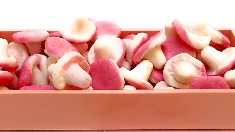 Swedish pink mushroom candies