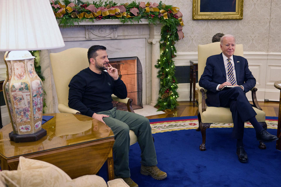 Ukrainian President Volodymyr Zelenskyy in United States (Ukrainian Presidency / Anadolu via Getty Images)