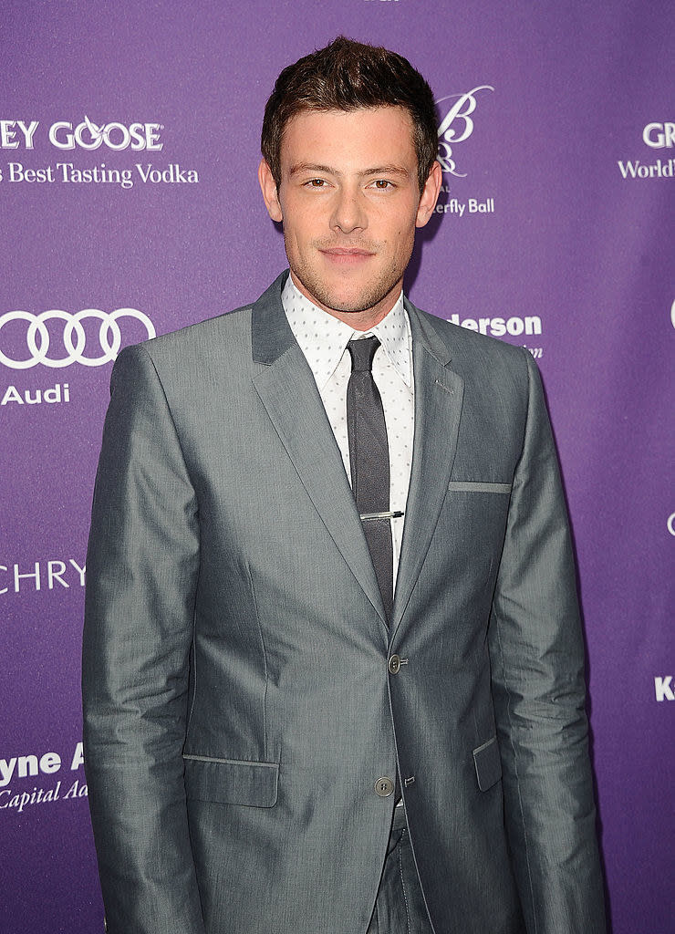 Cory in a suit on the red carpet