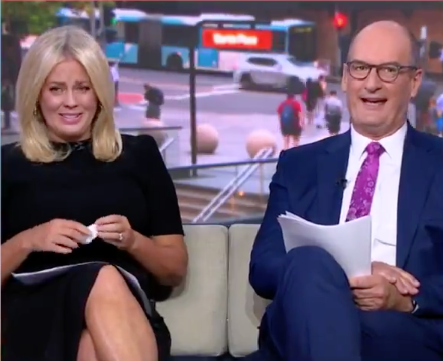 Samantha Armytage on Sunrise with Kochie