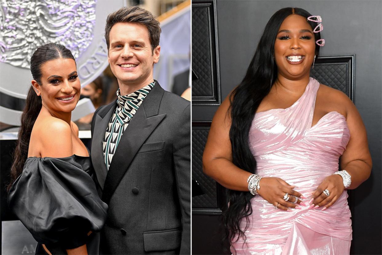 Lea Michele and Jonathan Groff, Lizzo