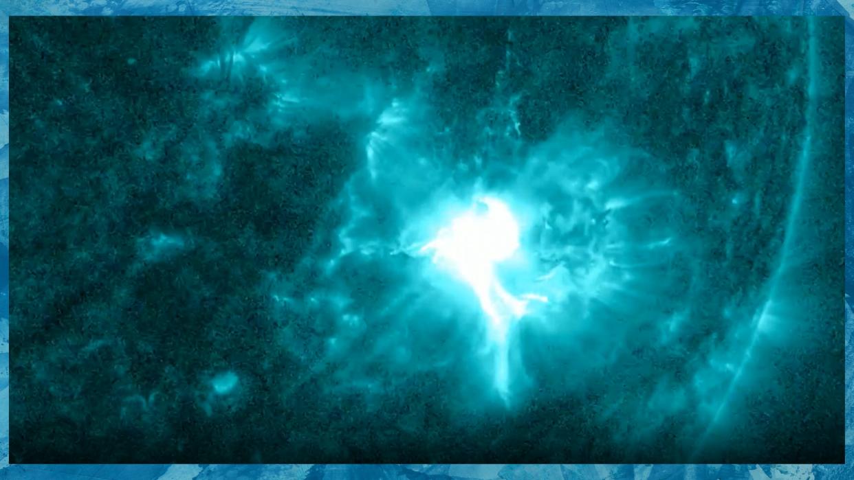  X-class solar flare eruption on May 10. 