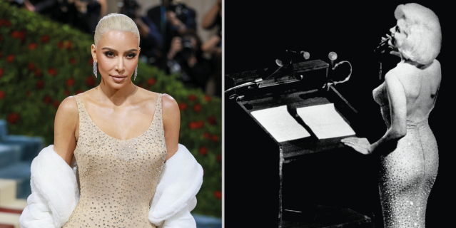 Kim Kardashian Wears Marilyn Monroe's Iconic Dress to the 2022 Met Gala