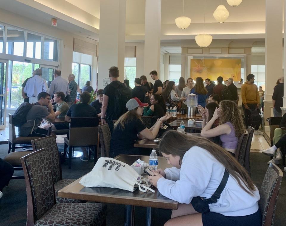 A USF-wide alert was sent out that said shots had been fired near the campus’ first-floor gymnasium and ordered staff and students to evacuate, according to WUSF.