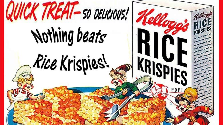 vintage Rice Krispies Treats advertisement