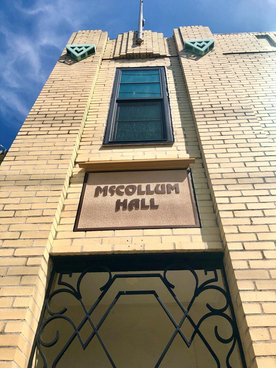 The Art Deco-style McCollum Hall used to be home to concerts and businesses in Dunbar. Renovation inside the historic building could start as soon as May.