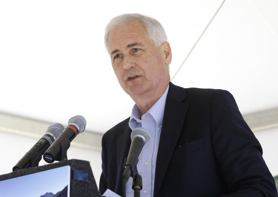 FILE - In this Aug. 24, 2015 file photo, Rep. Tom McClintock, R-Calif. speaks in South Lake Tahoe, Nev. Republicans insisted Monday, Feb. 6, 2017, that they’re moving ahead on their effort to void the health care law, even as President Donald Trump’s latest remarks conceded that the effort could well stretch into next year. (AP Photo/Rich Pedroncelli, File)