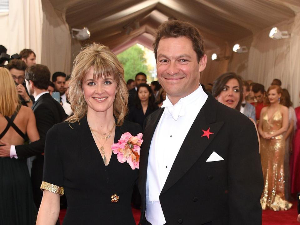 Catherine FitzGerald and Dominic West at the Met Gala on 4 May 2015 in New York City (Larry Busacca/Getty Images)