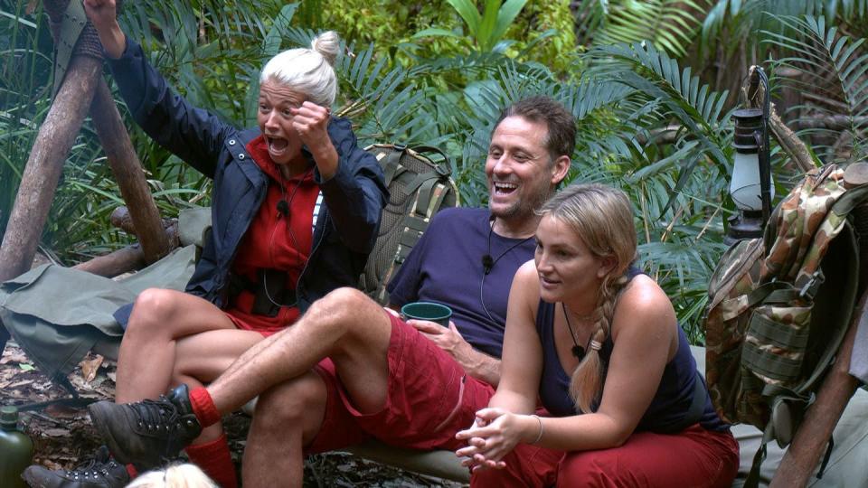 danielle harold, nick pickard and jamie lynn spears in i'm a celebrity