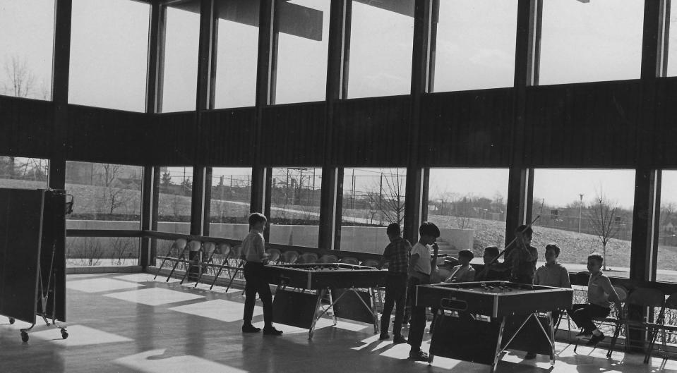 North Akron youngsters play table games in 1968 at Patterson Park Community Center.