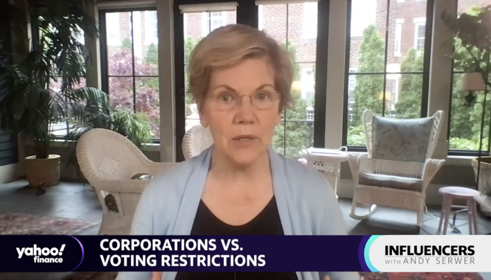 Senator Elizabeth Warren (D-MA) speak with Yahoo Finance Editor-in-Chief Andy Serwer on an episode of 