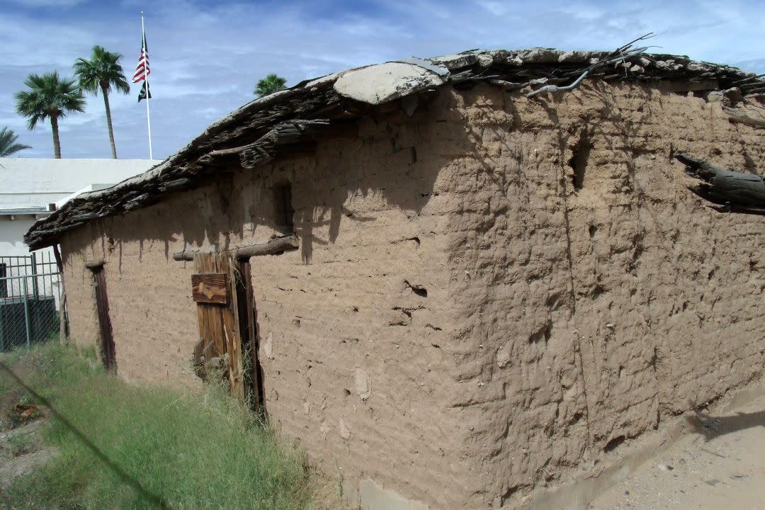 The 1870 adobe homestead house of Phillip Darrell Duppa in Phoenix.