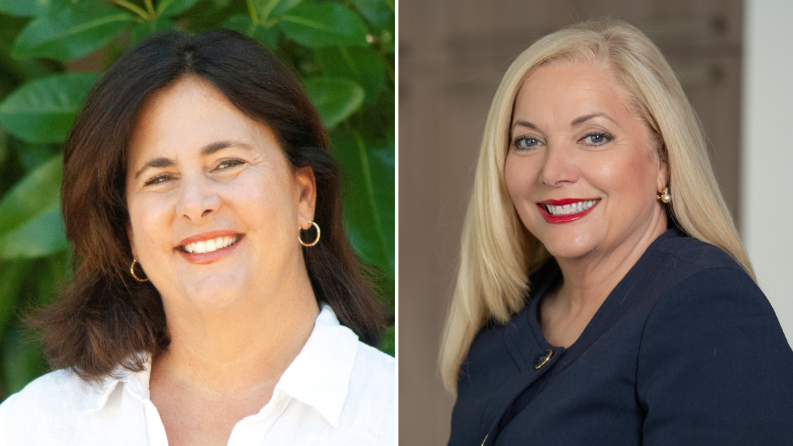 In election for House District 115, Democrat Chistie Cantin Davis (left) faces Republican Alina Garcia.