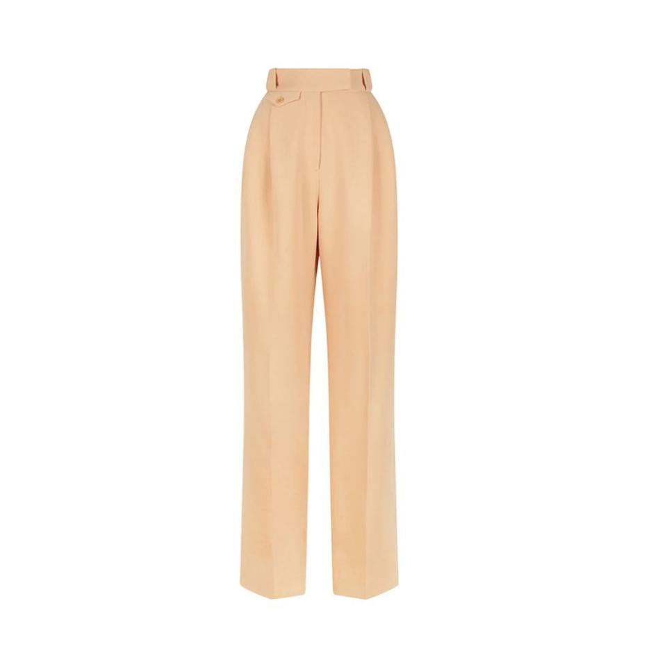 <p><a href="https://shonajoy.com/products/irena-high-waisted-tailored-pant-peanut-butter" rel="nofollow noopener" target="_blank" data-ylk="slk:Shop Now;elm:context_link;itc:0;sec:content-canvas" class="link ">Shop Now</a></p><p>Irena High Waisted Tailored Pant </p><p>shonajoy.com</p><p>$210.00</p>