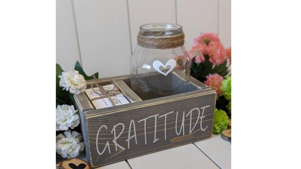 Gratitude kit: cards, jar, box. (Image via Etsy)