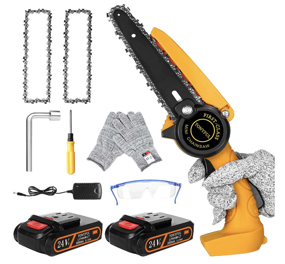 Mini chainsaw (Photo via Amazon)