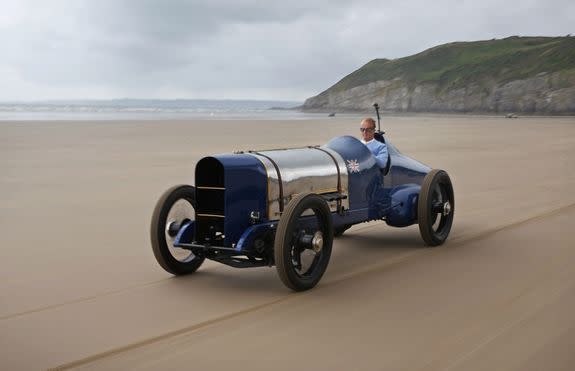 The original Sunbeam car, which beat the 1925 land speed world record of 150.76 mph.