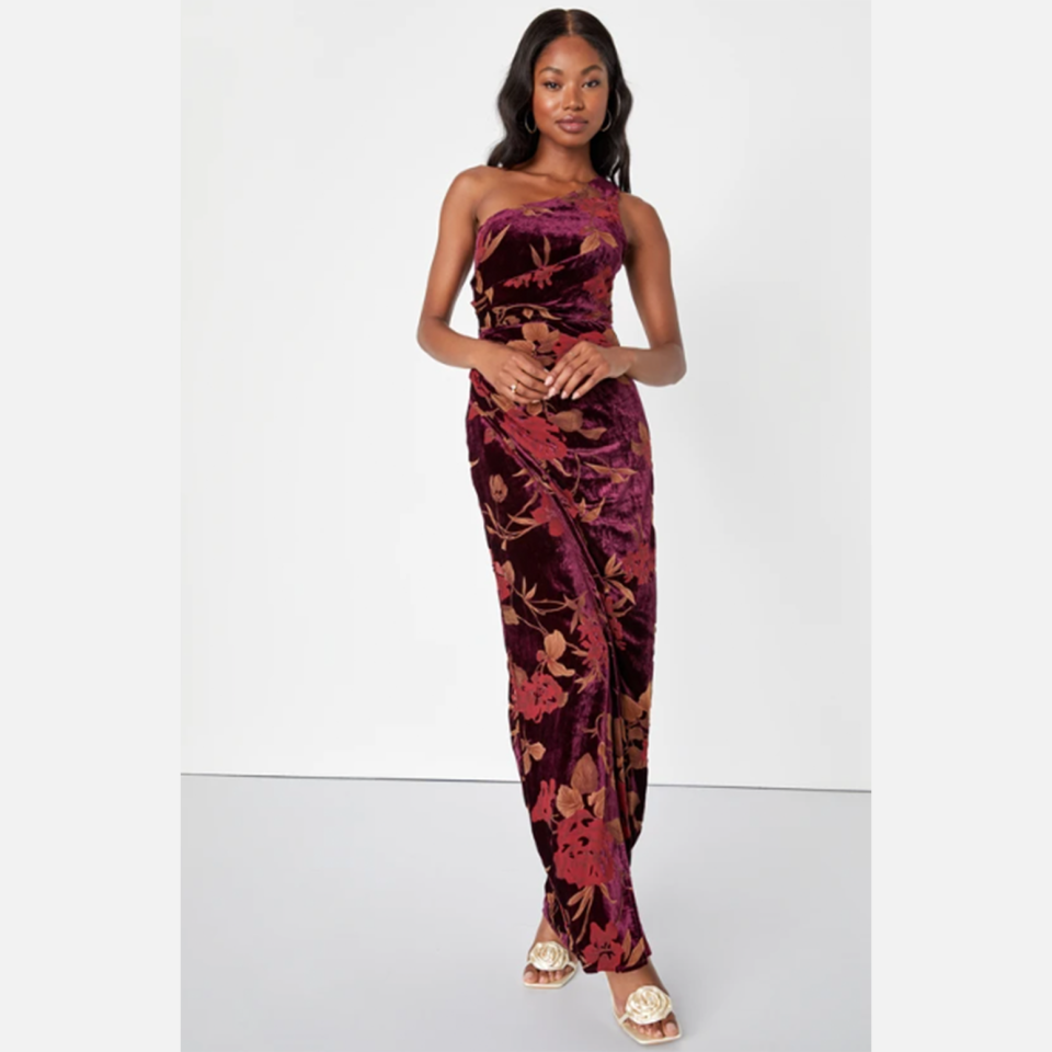 <p><a href="https://go.redirectingat.com?id=74968X1596630&url=https%3A%2F%2Fwww.lulus.com%2Fproducts%2Funreal-awe-burgundy-floral-burnout-velvet-one-shoulder-dress%2F2181036.html%3Fpla%3D1%26s_kwcid%3DAL%25217824%25213%2521644930675512%2521%2521%2521g%25212018066399913%2521%26gad_source%3D1%26gclid%3DCjwKCAjw-eKpBhAbEiwAqFL0mmBh4eAIZALx7npVdv49-tSQvHGmZRLzgS1KABQ4kb1eZLcvfe4L6BoCAoEQAvD_BwE&sref=https%3A%2F%2Fwww.womenshealthmag.com%2Frelationships%2Fg38439489%2Fbest-winter-wedding-guest-dresses%2F" rel="nofollow noopener" target="_blank" data-ylk="slk:Shop Now;elm:context_link;itc:0;sec:content-canvas" class="link ">Shop Now</a></p><p>Burgundy Floral One-Shoulder Dress</p><p>lulus.com</p><p>$92.00</p>